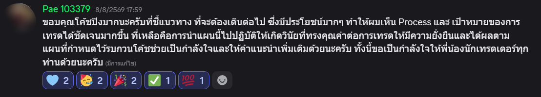 ข้อความและบรรยากาศจากผู้เรียน GoldwithpingMC ลำดับที่ 13